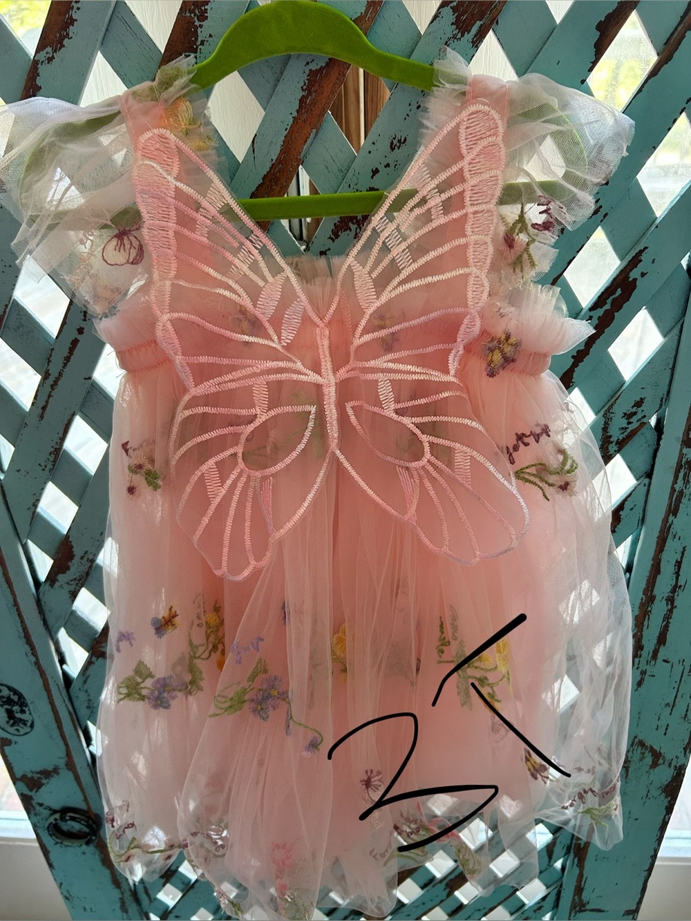Pink Tulle Butterfly Fairy Dress